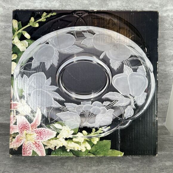 Sango Other - Victoria & Beale by Sango Frosted Forbidden Fruit 14” Chip & Dip Platter